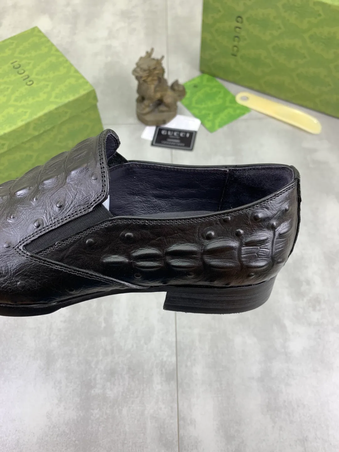 Men's Men's Shoes 💰P500 [New Style] 💰💎💎💎 [Gucci] GUCCI high-end men's formal business leather shoes, original order 1:1! Original imported high-end calfskin, original metal buckle, imported first-layer pigskin lining for feet, original high-end outsole, men's shoe size: 38-44